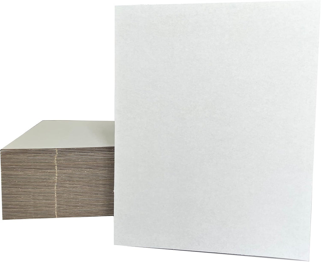 50 Packs 6x9 inches Rigid Corrugated Cardboard Sheets