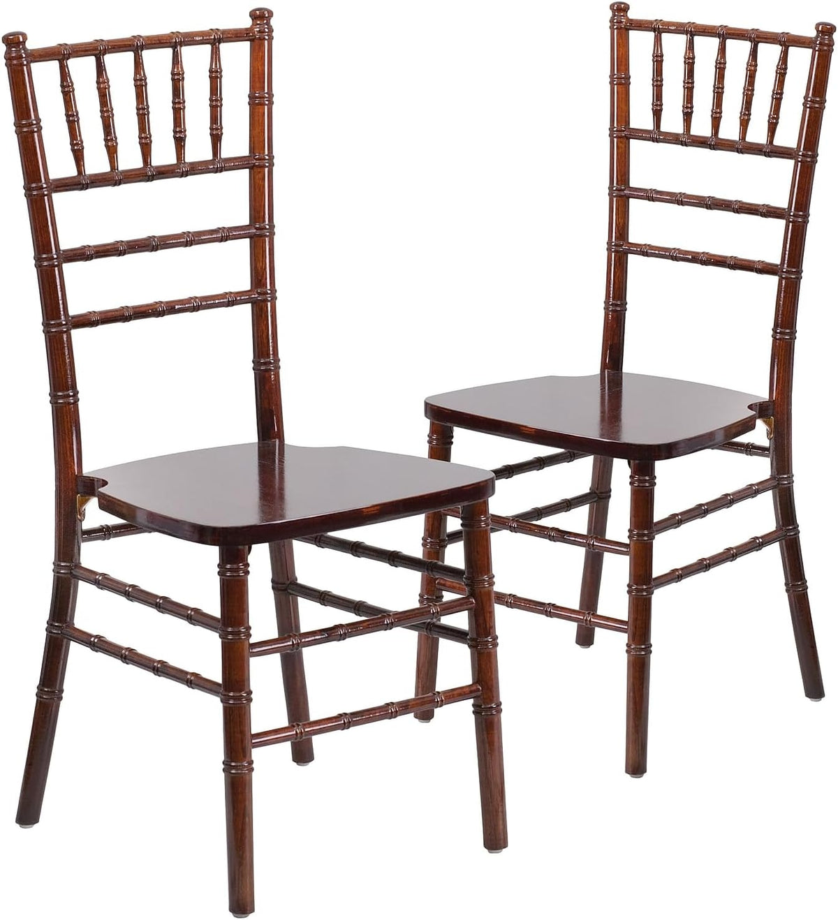 2 Pack HERCULES Series Fruitwood Chiavari Chair