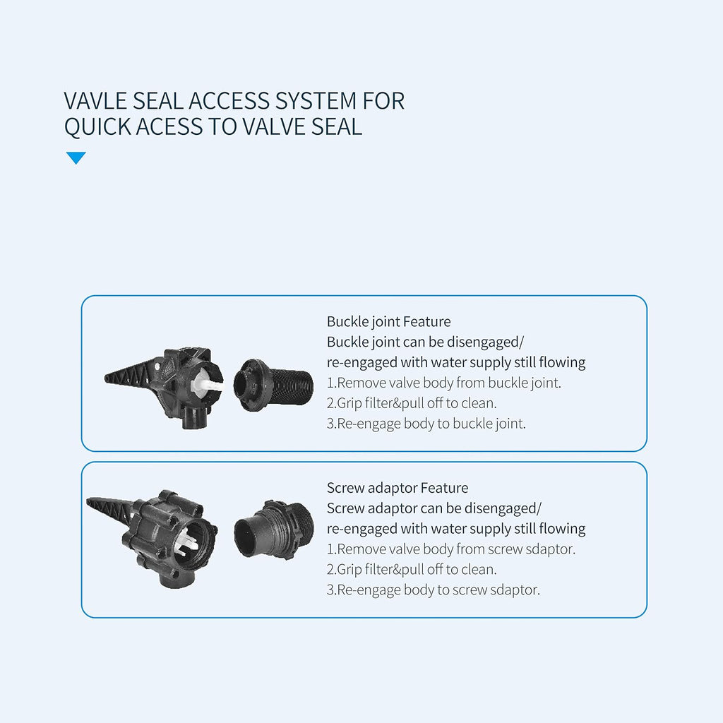Tankbuddy Valve Plus, with Adjustable Weights for Efficient Drainage, Float Valve Double Water Level, High Flow Large Water Discharge (1.5'')