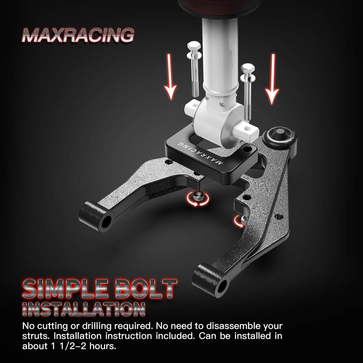 MAXRACING 1.5" Leveling Kit Compatible with 2007-2026 Silverado Sierra