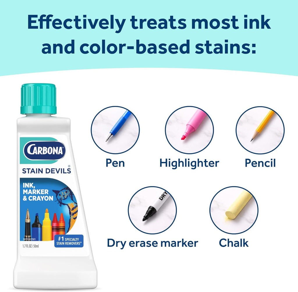 Stain Devils #3, Spot Cleaner for Ink, Marker & Crayon, 1.7 Fl Oz