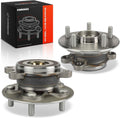 A-Premium 2 x Front Wheel Bearing and Hub Assembly with 5-Lug