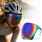 Full Face Visor Protection, Wraparound Sun Protection Face Shield for Men