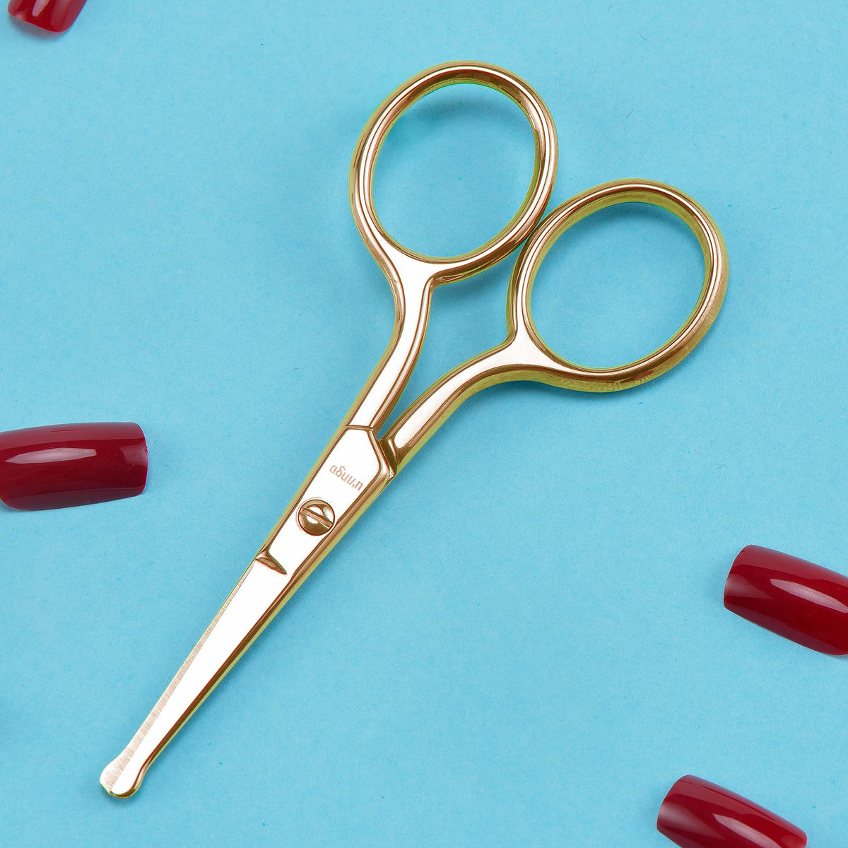 Professional Nose Hair Scissors Rounded Tip Stainless Steel