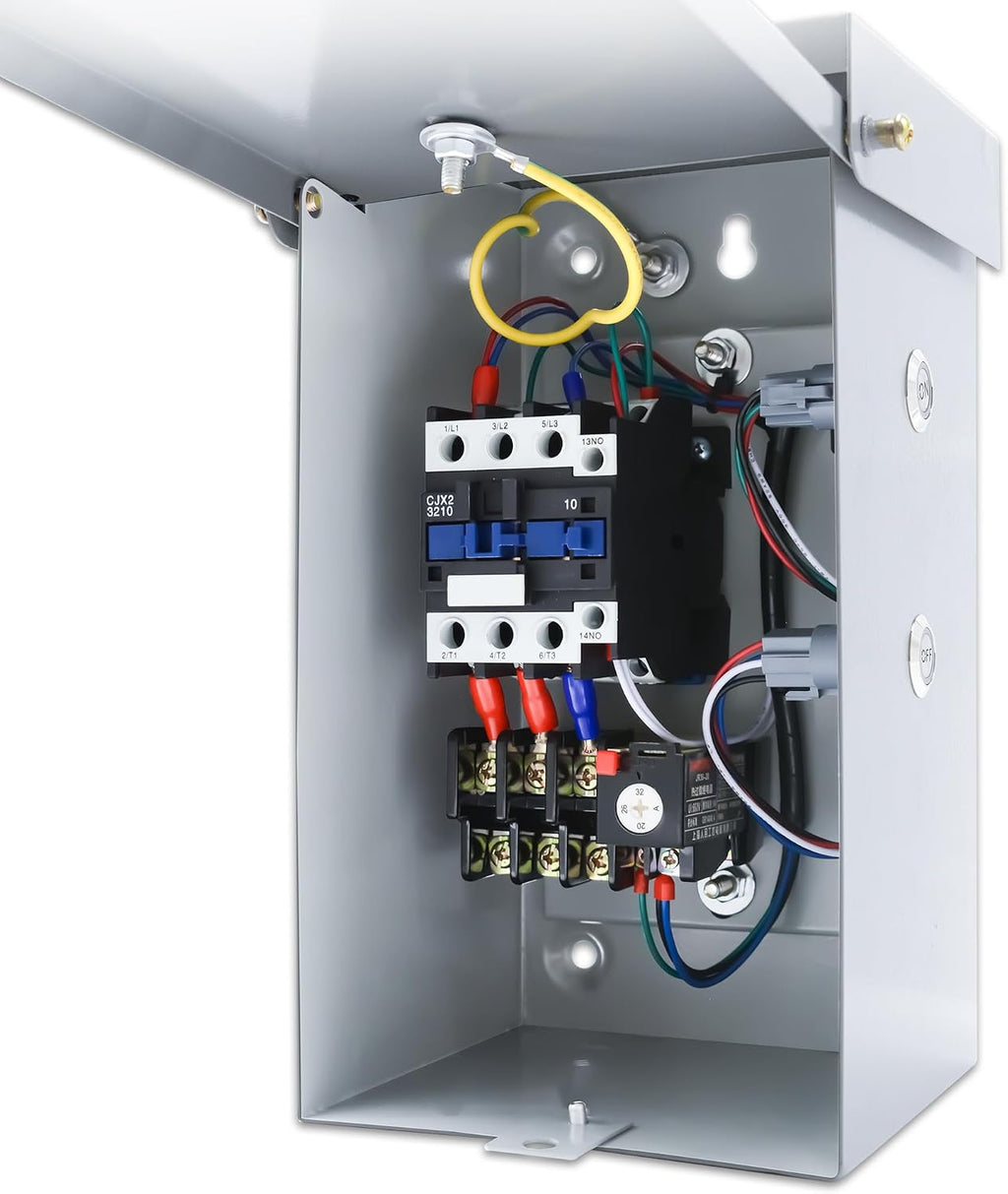 10 Hp 1-Phase Magnetic Motor Starter, 220-240 Volt 20-32 Amp