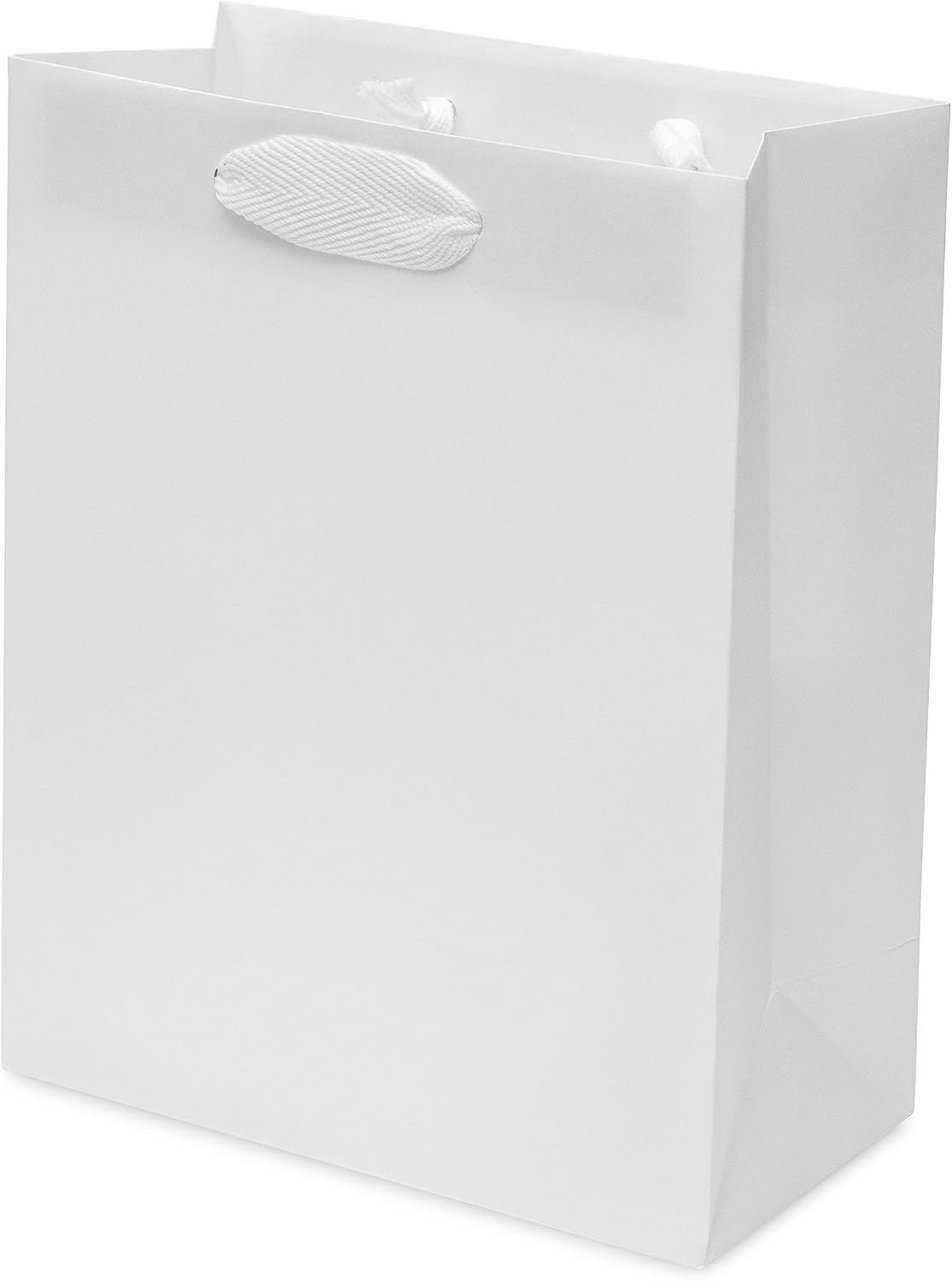Small White Gift Bags, 8x4x10, 50 Pack Shopping Bags