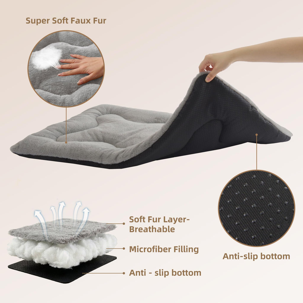 Dog Bed 36" for Metal Crate Pad,Washable Sleeping Mat for Medium/Large Pets