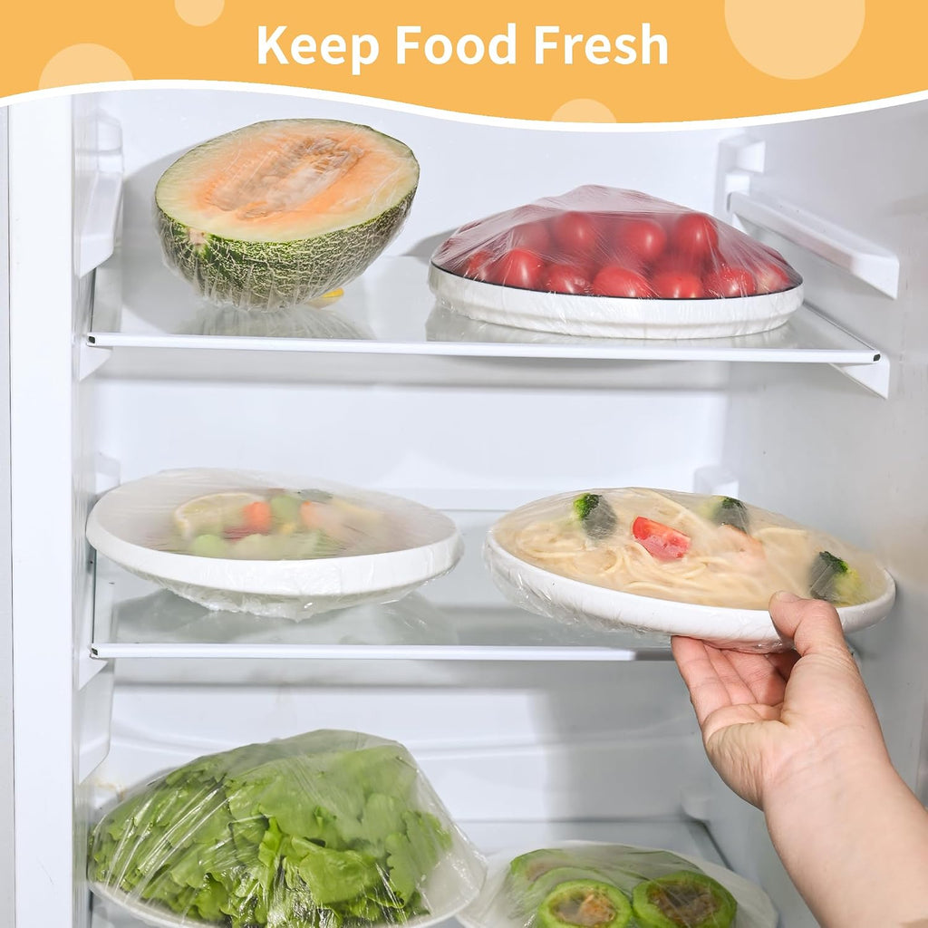 200 Bowl Covers for Bread Proofing,Elastic Large Plastic Wrap for Food