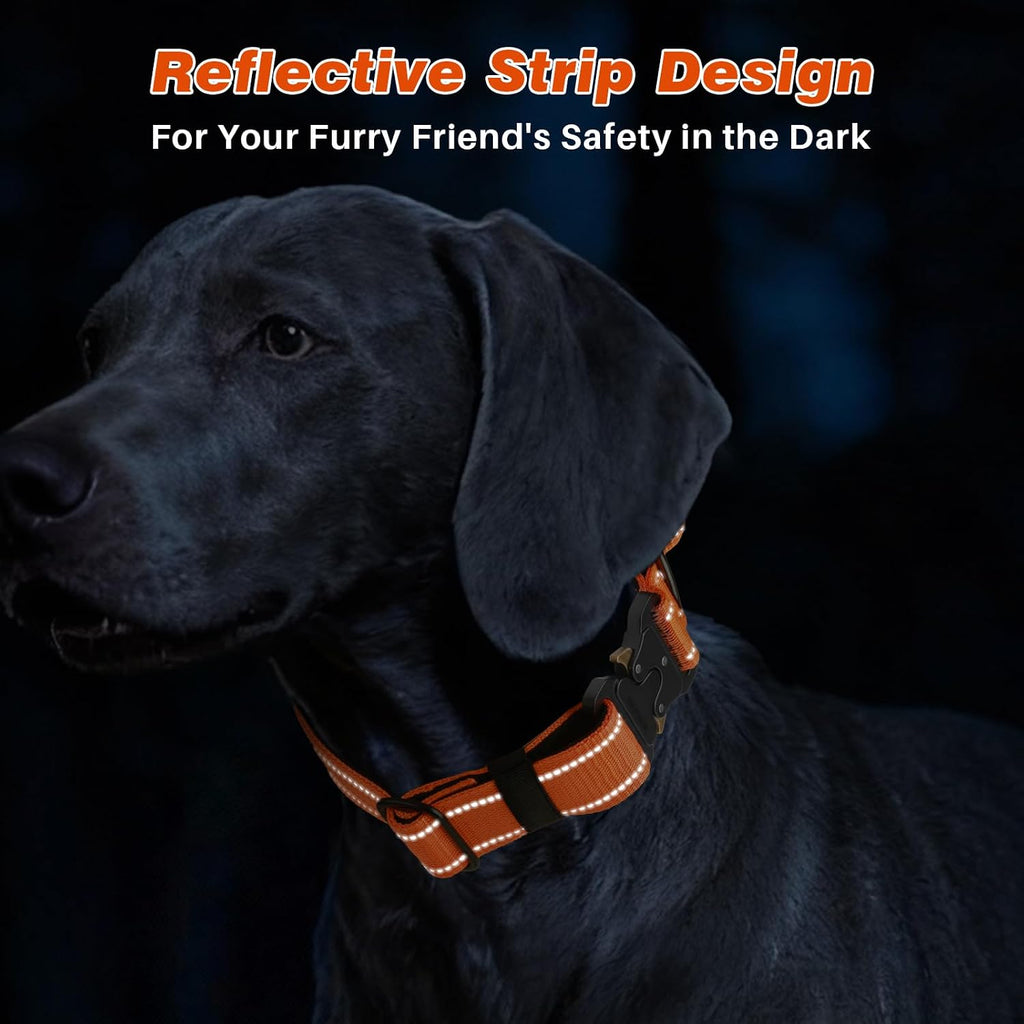 Dog Collar for Large Dogs, Heavy Duty Tactical Dog Collars