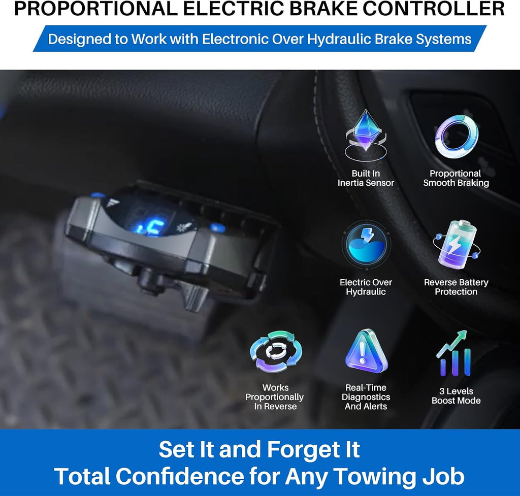 90885 Proportional Trailer Brake Controller Kit for 1-4 Axles