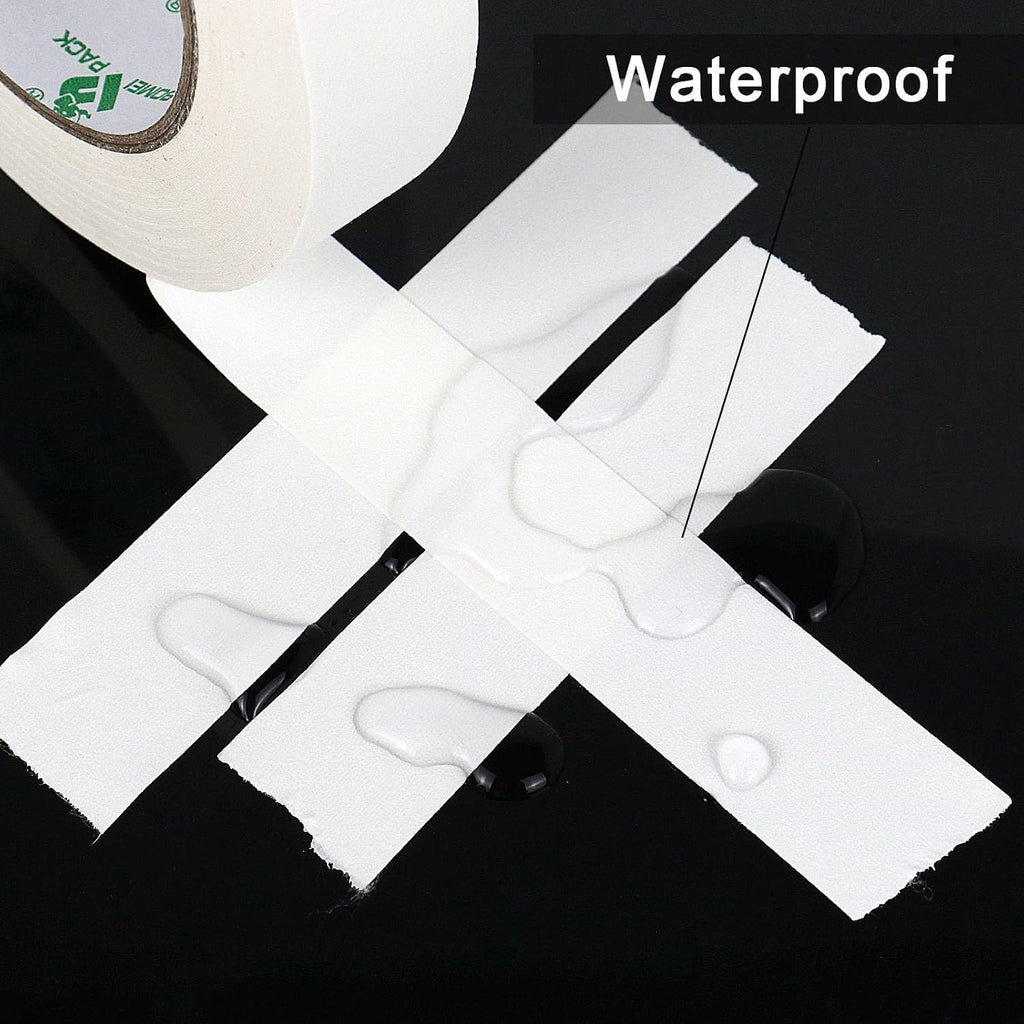 White Gaffer Tape, Matte Non-Reflective, 4 Pack 1inch x 30yds No Residue Hand Tear Self-Adhesive Gaffer Tape for