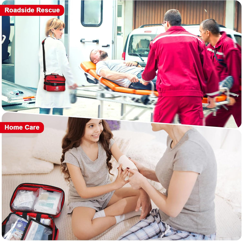 Premium 420 Piece Large First Aid Kit for Home, Car, Travel, Camping, Truck, Hiking, Sports, Office, Vehicle &