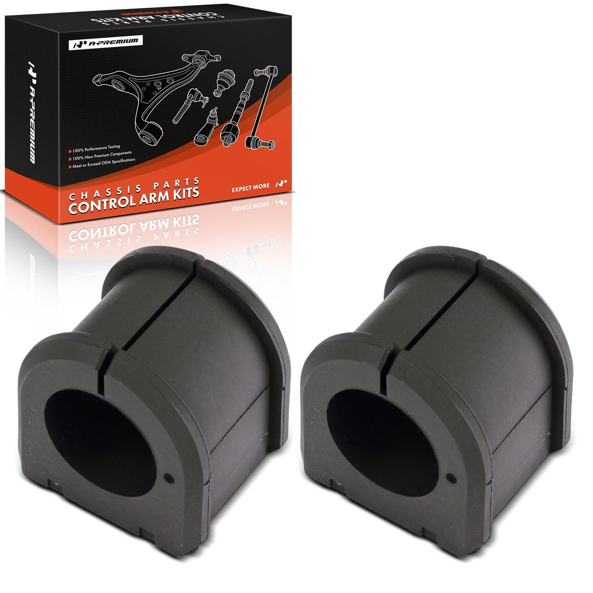 A-Premium 2 x Rear Sway Bar Bushing Kit, Compatible with Mazda
