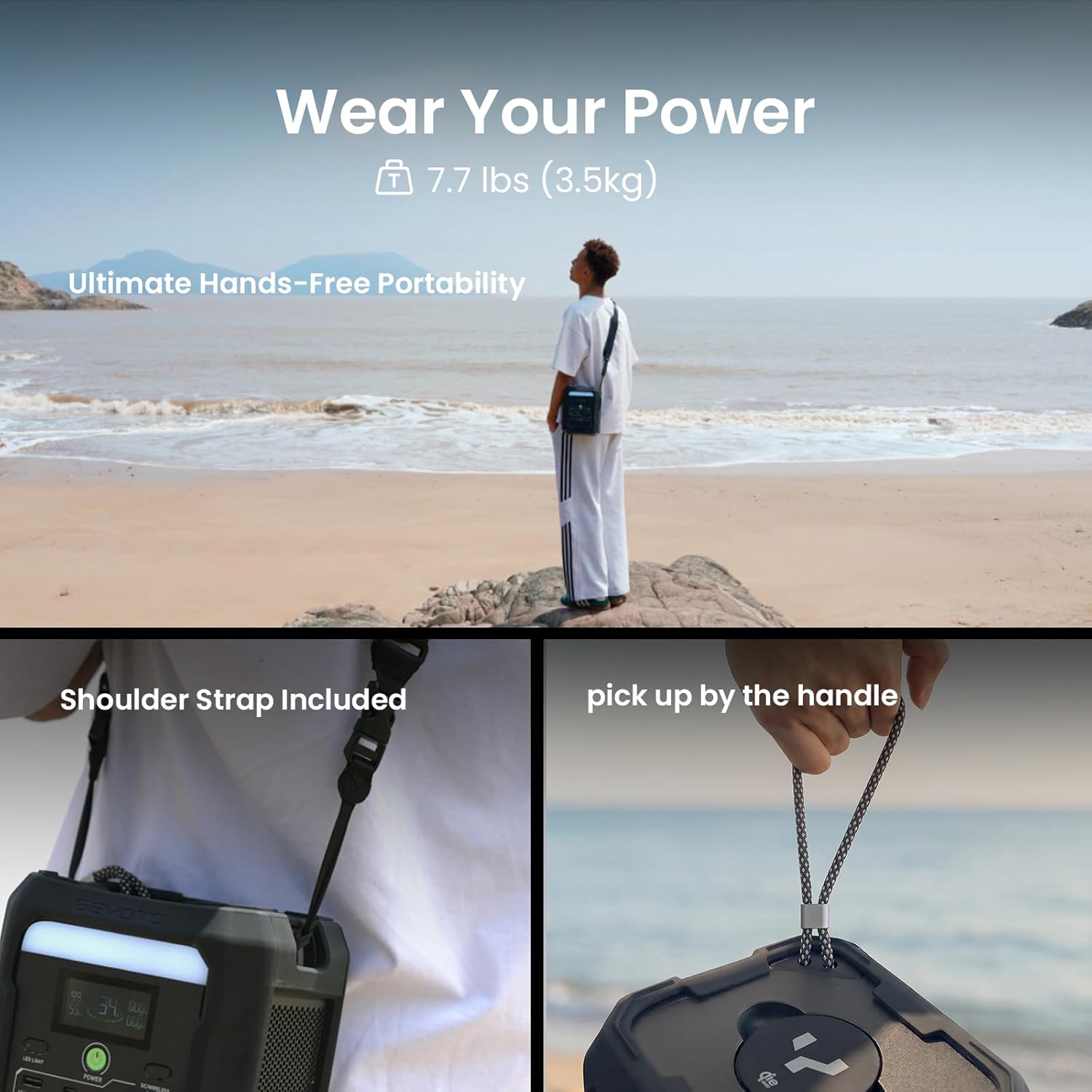 N300 Portable Power Station, 256Wh LifePO4 Battery,300W AC Outlets (500W P-Boost), 25W Wireless Charging, <10ms UPS