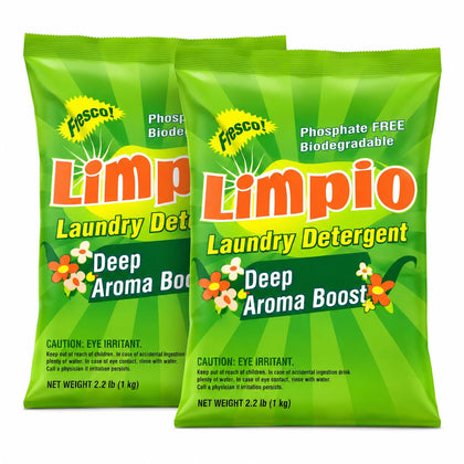 Limpio Powder Laundry Detergent, Bulk Fresh Scent Value Pack, 4.4 lb.