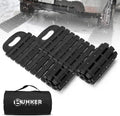 Tire Traction Mats Portable Recovery Tracks for Off Road 4X4 Snow, Sand,Emergency Devices for Cars, Trucks, Van(2 Pack)