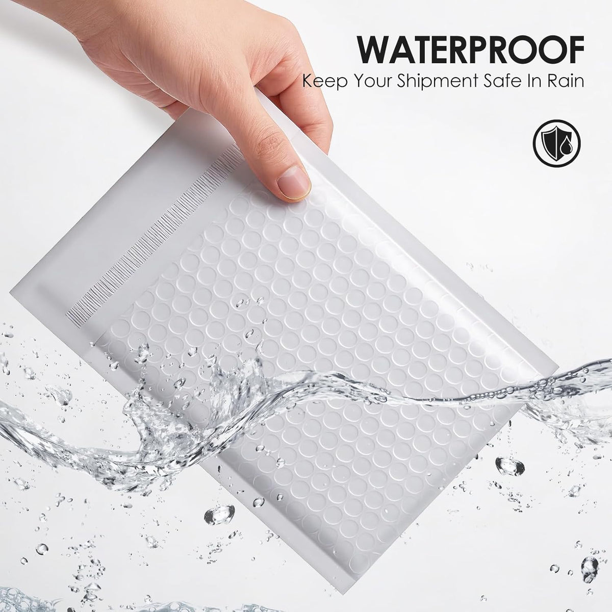 Bubble Mailers 6x10" 50 Pack Grey and White Padded Envelopes Mailers Waterproof Usable Size 6x9 Self-Seal Padded