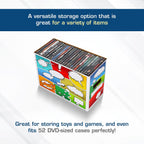 Pow! Comic Book Storage Short Box - 1 Pack | Color Comic-Inspired Artwork | Holds 150–175 Comics | Stackable Comic