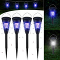 4 Pack Solar Bug Zapper & Mosquito Killer Outdoor Waterproof Cone-Shaped LED Light Mosquito Repellent for Patio