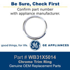 GE Appliances WB31X5014 Genuine OEM Burner Trim Ring for Ranges