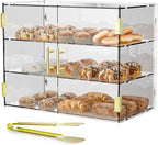 3 Tiers Countertop Bakery Display Case