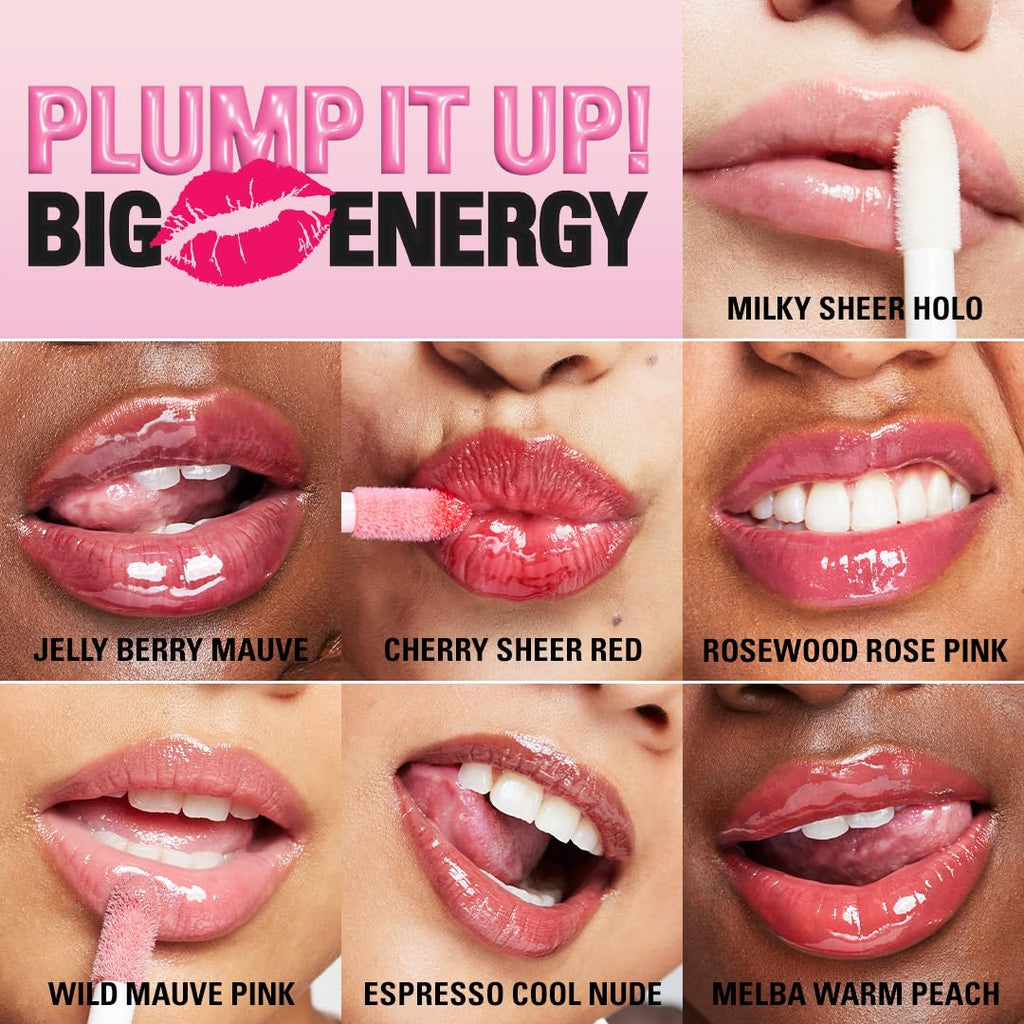 Revolution Pout Bomb Plumping Lip Gloss, Sheer Milky Nude