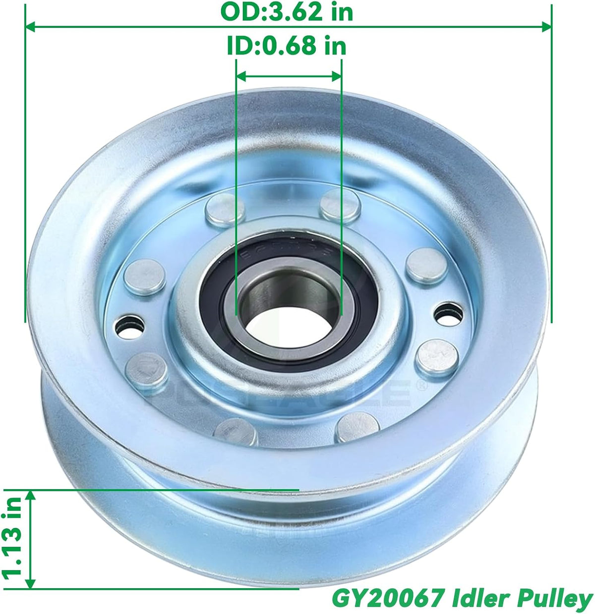 2 Pcs GY22172 Idler Pulley with GY20629 Idler Pulley for D140 Deck