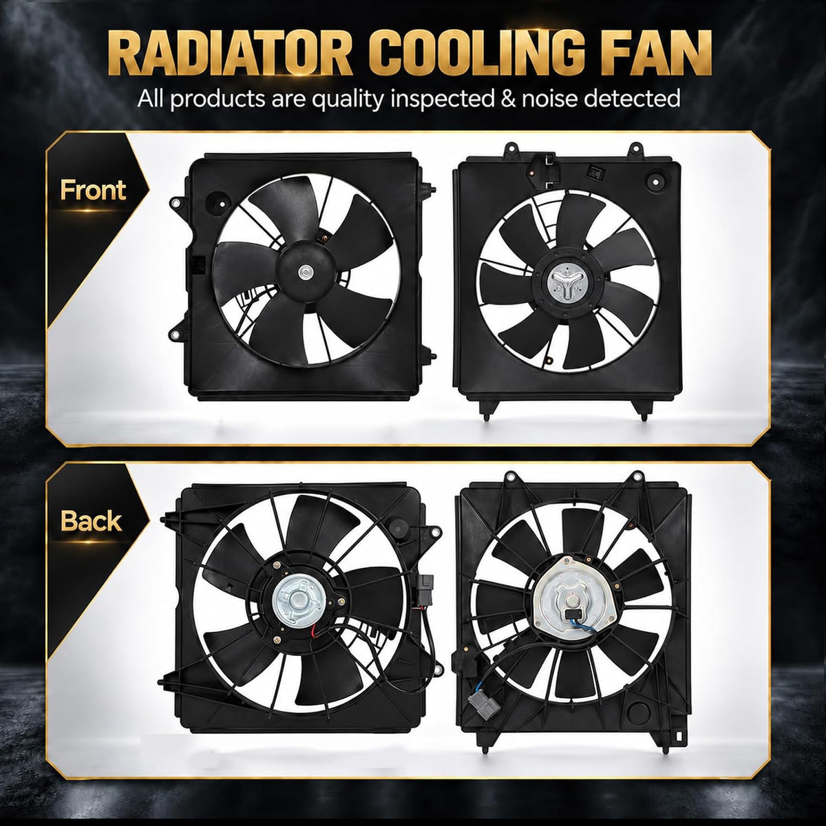620-212 620-245 Radiator Cooling Fan Assembly Fits for 2007-2009 Honda CR-V 2.4L Replaces OE HO3115139 HO3120102
