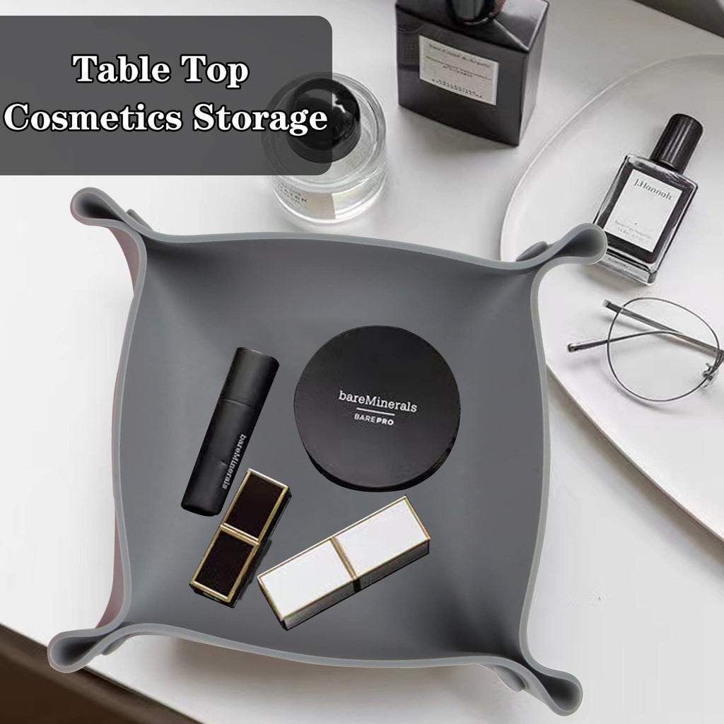 Collapsible Board Game Storage Bowls, Portable Folding Tray Accessory Holds Tabletop Bits, Components, Pieces, Dices