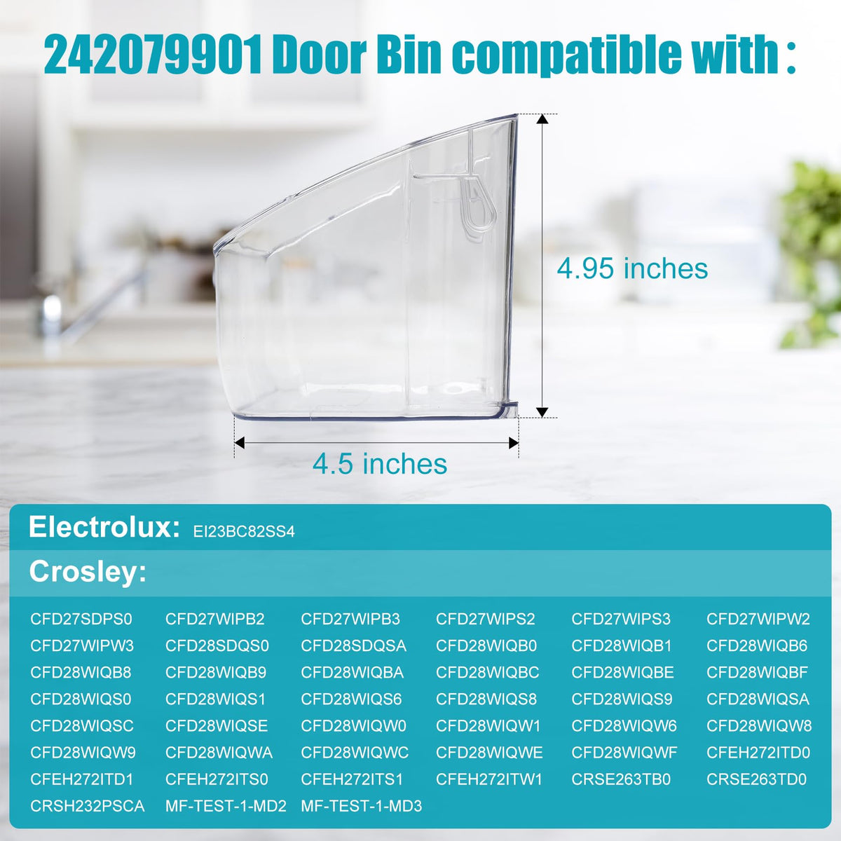 Femotic 242079901 Refrigerator Door Bin Replacement