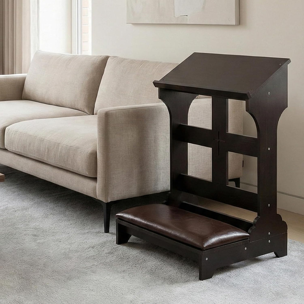 Prayer Kneeler Bench Wooden Prayer Bench for Kneeler Prayer Wooden Church Prayer Chair Prayer Bench Stool Padded