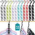 Closet Organizers and Storage,Upgraded Organization and Storage Clothes Hanger,12 Pack College Dorm Room