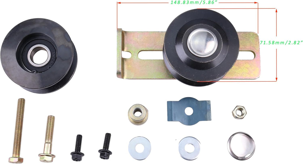JEENDA 126-7890 Pulleys & Idler Kit Compatible with Toro/Exmark Mowers
