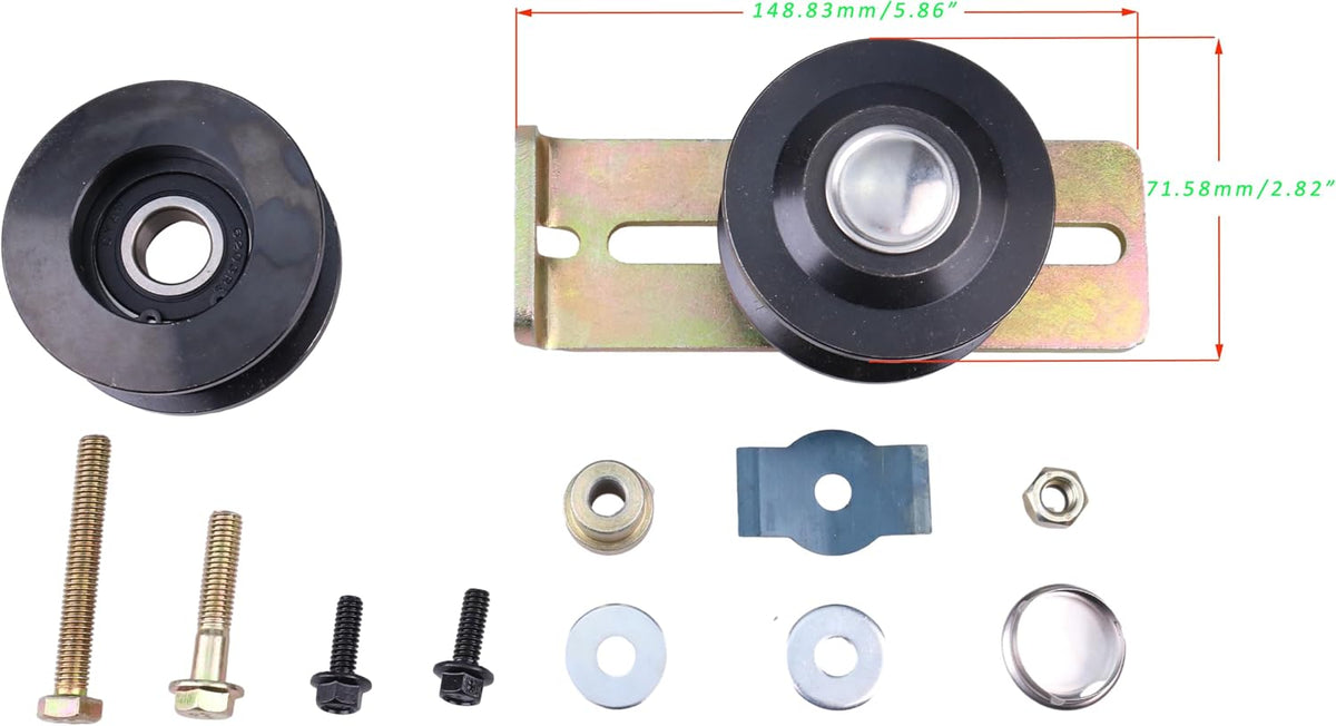 JEENDA 126-7890 Pulleys & Idler Kit Compatible with Toro/Exmark Mowers