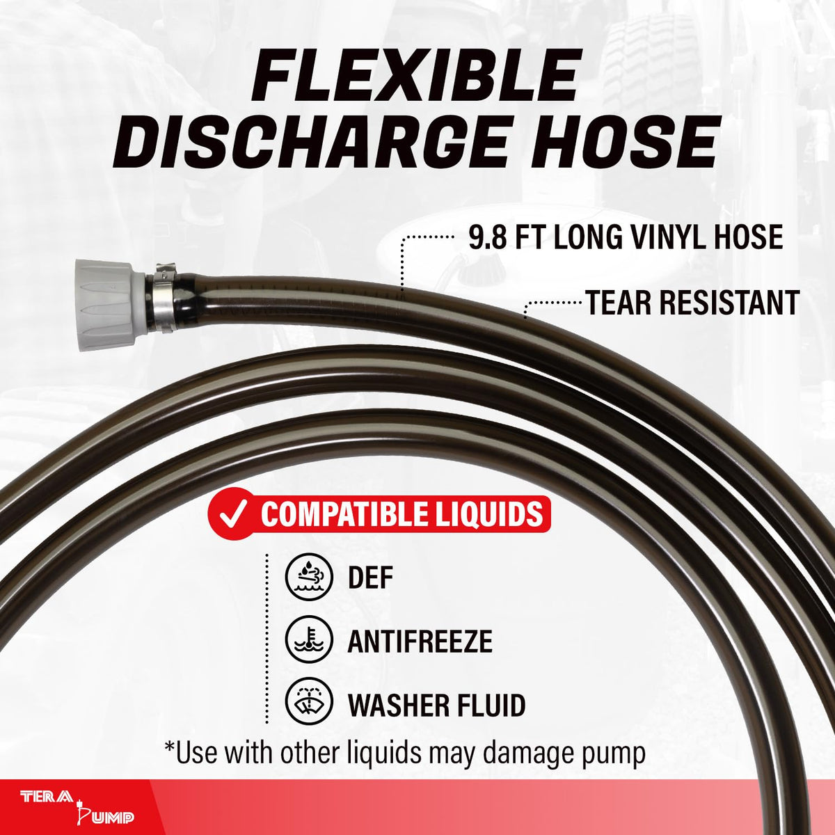TERA PUMP Electric Powered 55 Gallon Drum Barrel Pump, 2.4GPM