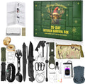 Survival Kit Advent Calendar -25 Days Christmas Countdown Calendar Emergency Survival Gears, Gift for Teen & Adult