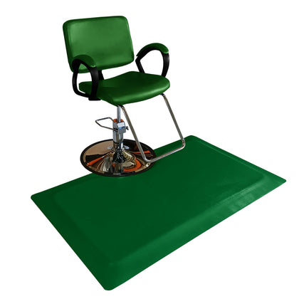 Rhino Hide Salon Mat, Non-Slip Standing Cushioned Comfort Anti-Fatigue Mat for Salon, Barbershop, or Spa (Green