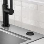 KRAUS Flat-Top Garbage Disposal Air Switch Button in Matte Black, KWDB-20MB – Push Button ONLY