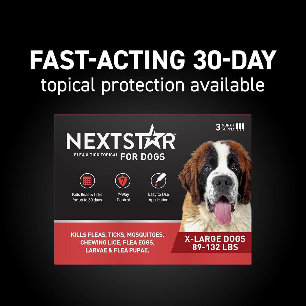 Flea & Tick Topical Dogs Extra Large, 7-Way, 1-Month
