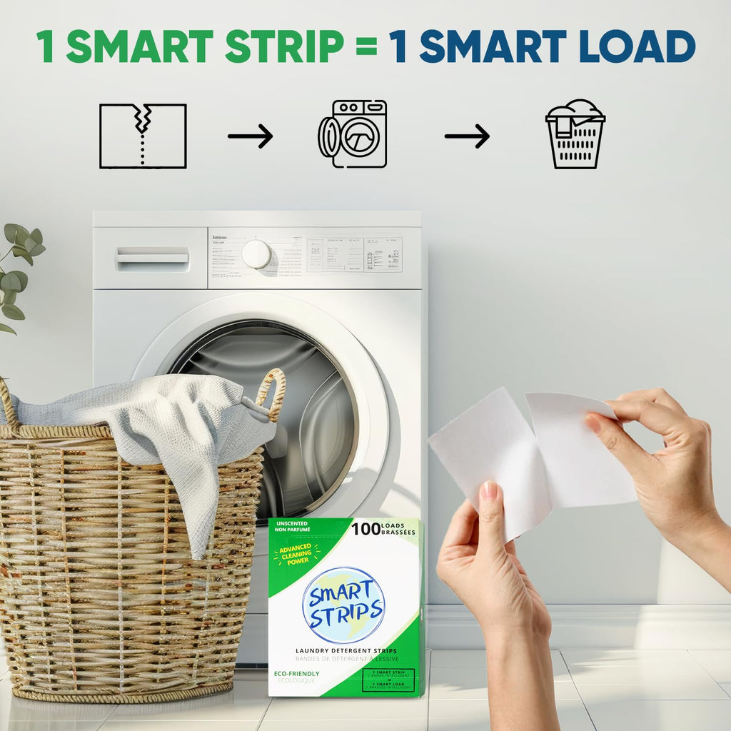 Smartstrips Unscented Laundry Strips, 100 CT
