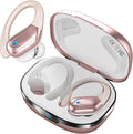Sports Bluetooth Headphones, 80Hrs Playtime Wireless Earbuds with LED Power Display, IPX7 Waterproof Earphones for