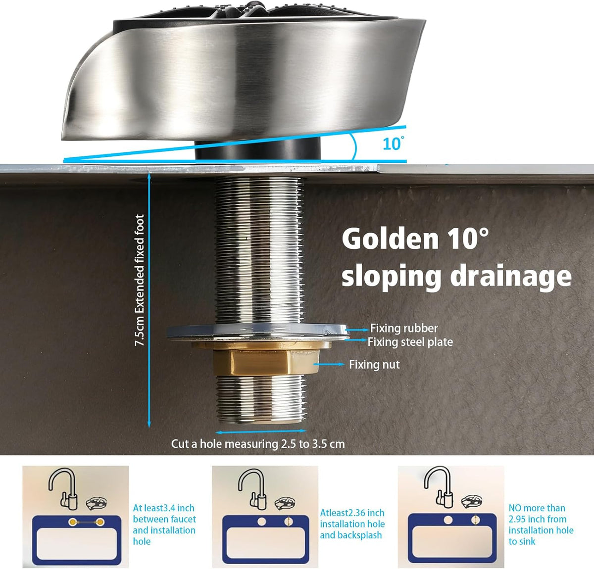 Glass Rinser for Kitchen Sink, Pull-Out Sprayer Combo Cup Washer Attachment