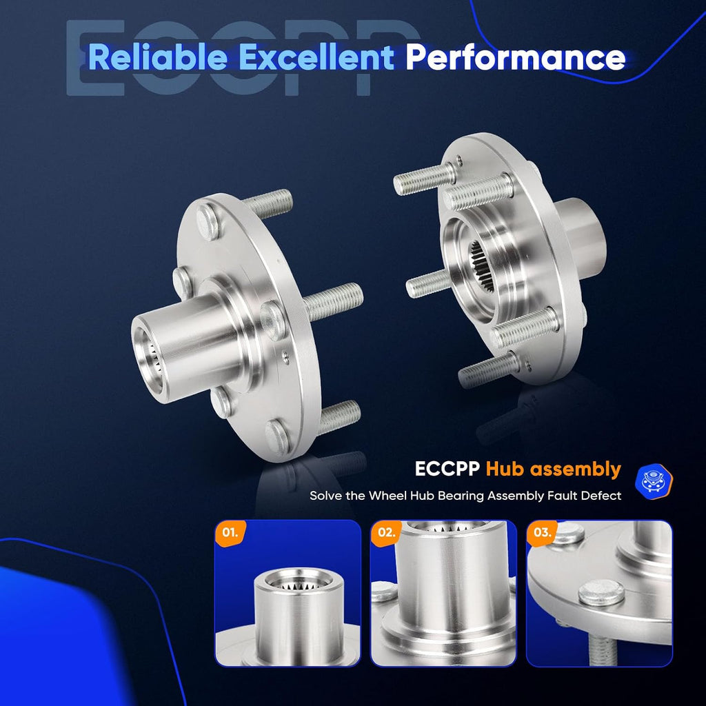 ECCPP 2-Piece 930-603 Front Wheel Hub Bearing for Hyundai Sonata 2006-2015