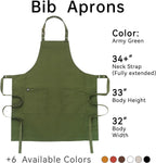 Chef Men Canvas Waterproof Apron Pocket 4251GB