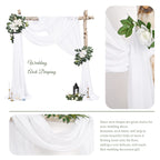Wedding Arch Draping Fabric White Chiffon Fabric Drapes