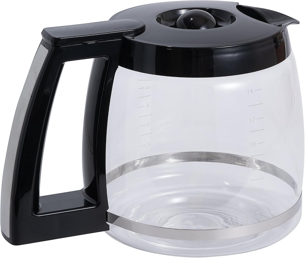 Replacement 14-Cup Glass Carafe for Cuisinart Coffee Makers, BPA-Free Fits Models DCC-2200, DCC-2600, DCC-2800