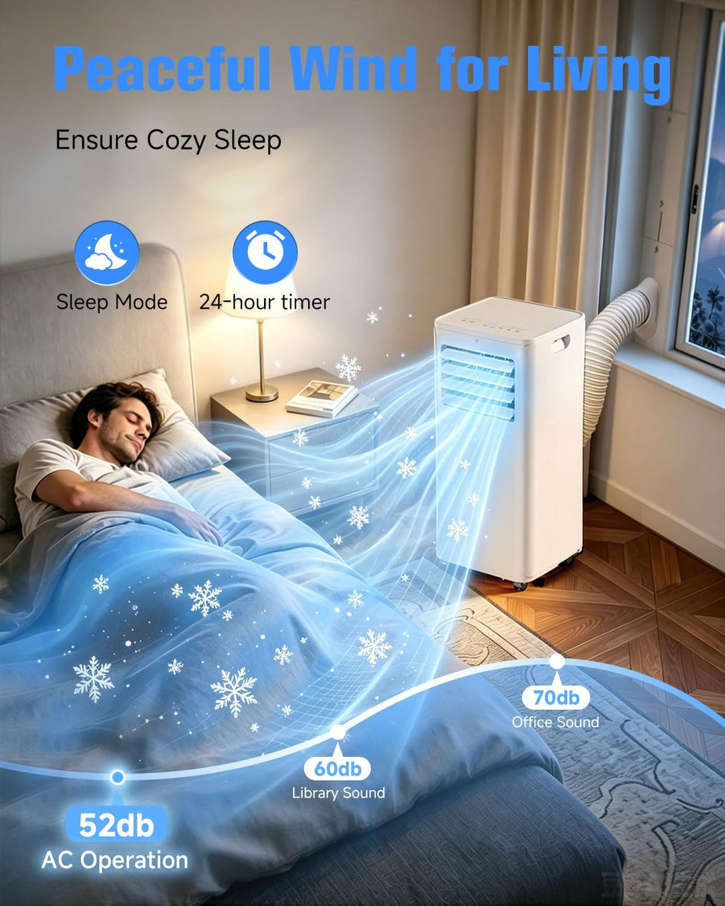 Portable Air Conditioner,3-in-1 Cooling Unit with Dehumidifier 12000BTU