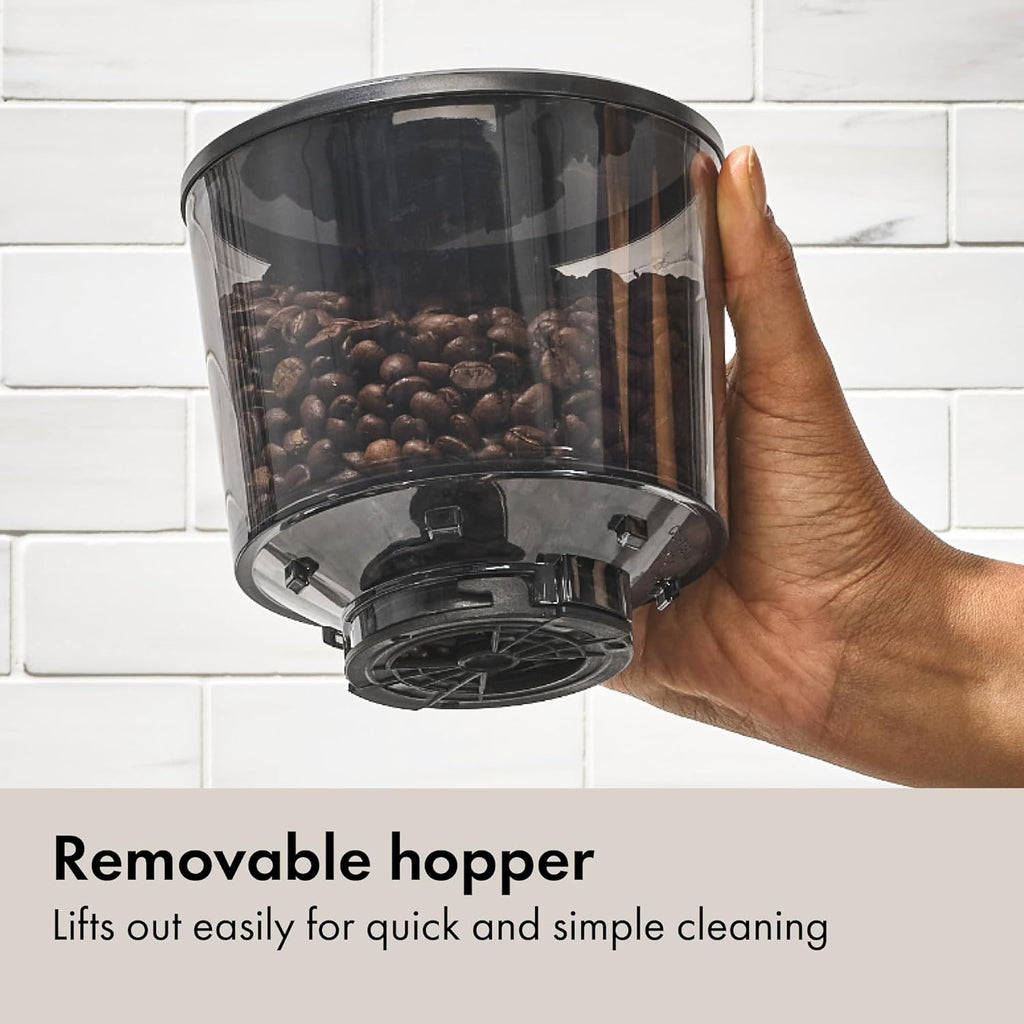 Brew Conical Burr Grinder - Matte Black, Stainless Steel Burrs, One-Touch Automatic Smart Grind