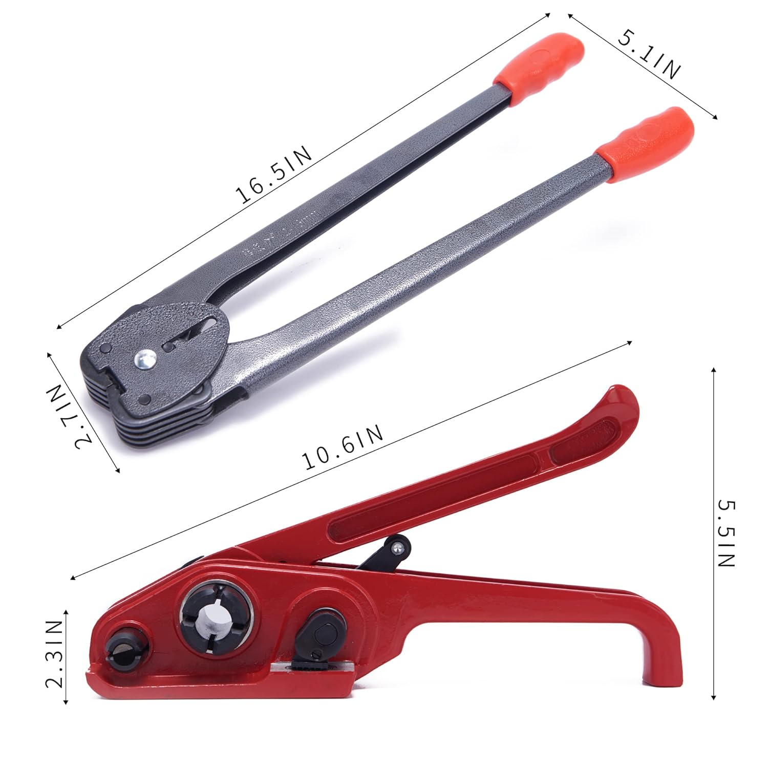 All-in-One Banding Strapping Kit with Poly Strapping Tensioner, 3200" PP Band, 100 Metal Seals, and Sealer Tools |