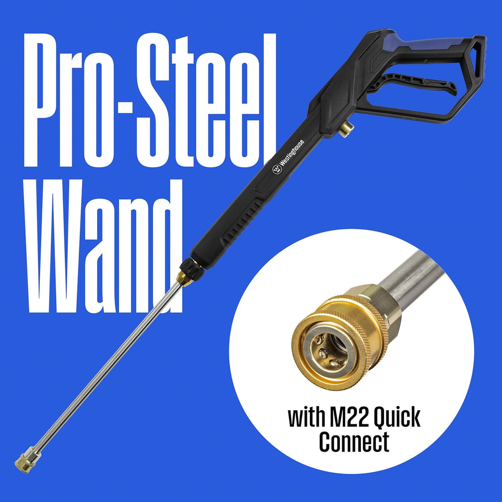 WPX2300e Electric Pressure Washer, 2300 Max PSI and 1.76 Max GPM, Induction Motor, Onboard Soap Tank, Spray Gun and